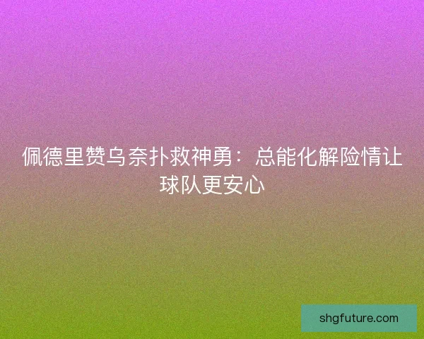 佩德里赞乌奈扑救神勇：总能化解险情让球队更安心